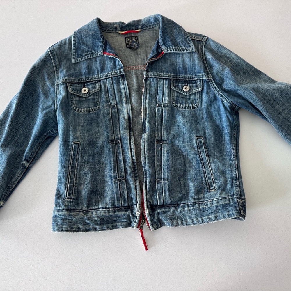 Lucky Brand Vintage Jean Jacket 3/4 Length Sleeves.